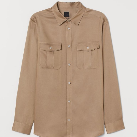 H&M Regular Fit Utility Shirt - Picture 2 of 11